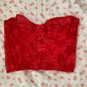 VINTAGE LACE CORSET / LINGERIE TOP
